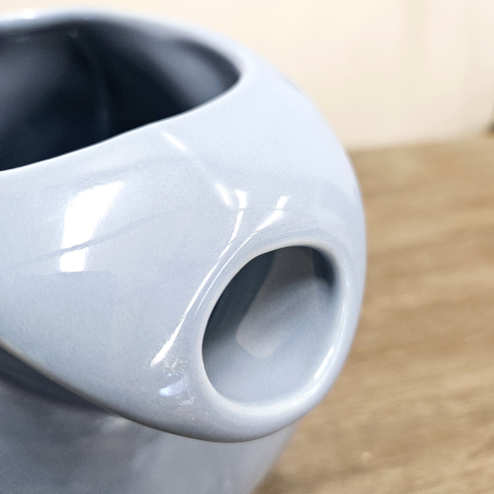 Vintage FIESTAWARE Ceramic Art Deco Style Large Disk Pitcher in Periwinkle Blue - Picture 10 of 12